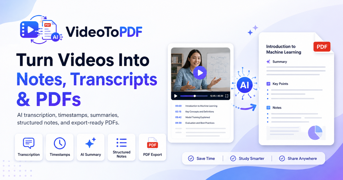 AI Notes from Your Videos preview